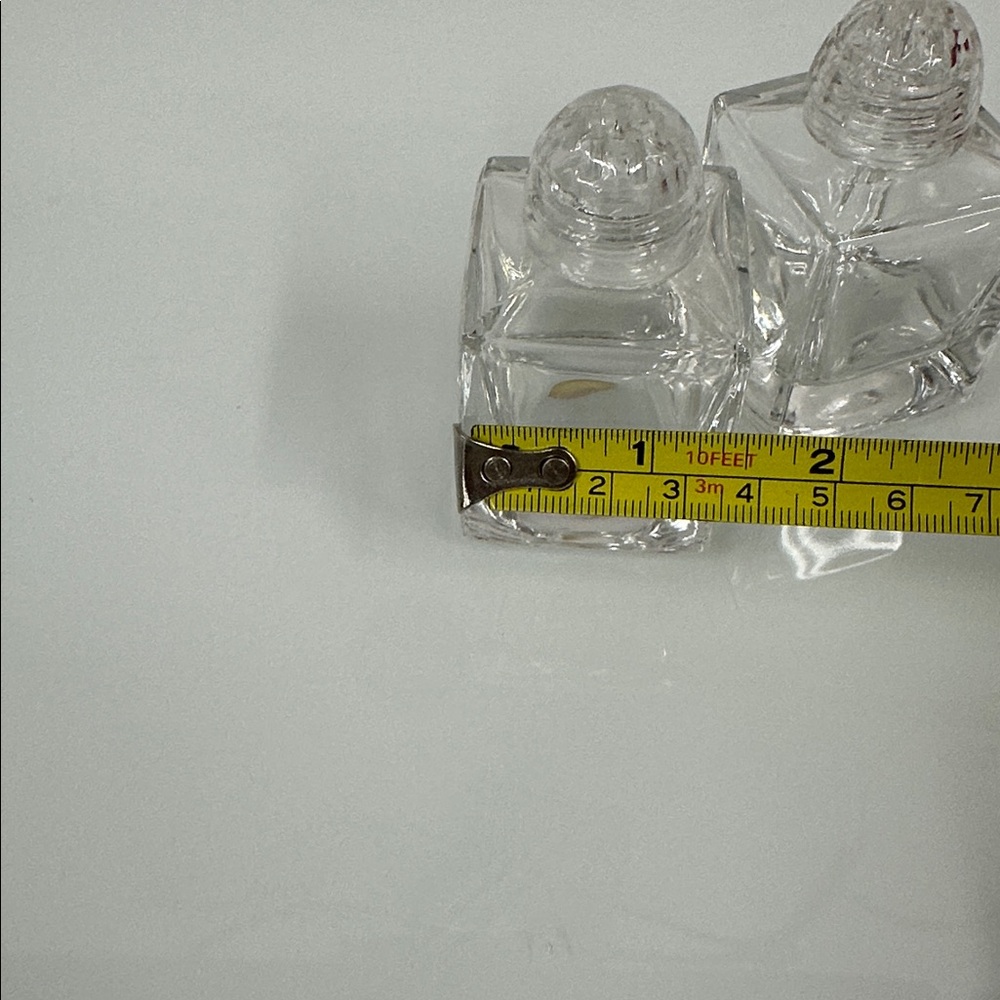 Vintage West Germany square box Glass Salt and Pepper shakers - Picture 4 of 5